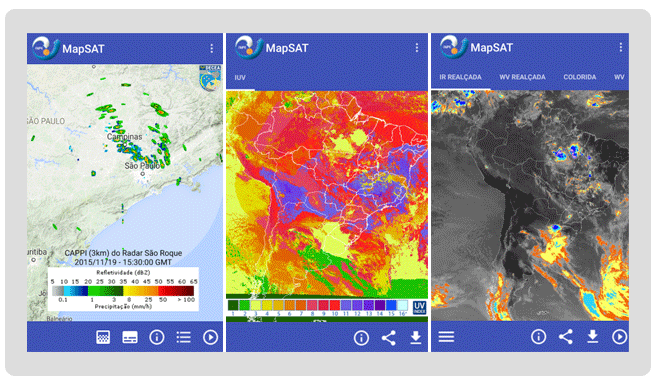 Imagem do aplicativo MapSAT